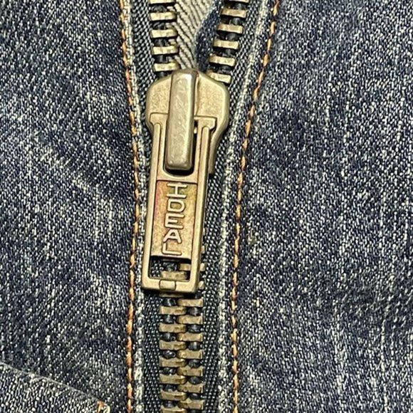 Vtg Tommy Hilfiger American Womens Sz S/M USA Flag Jean Denim Jacket Trucker - Picture 6 of 11